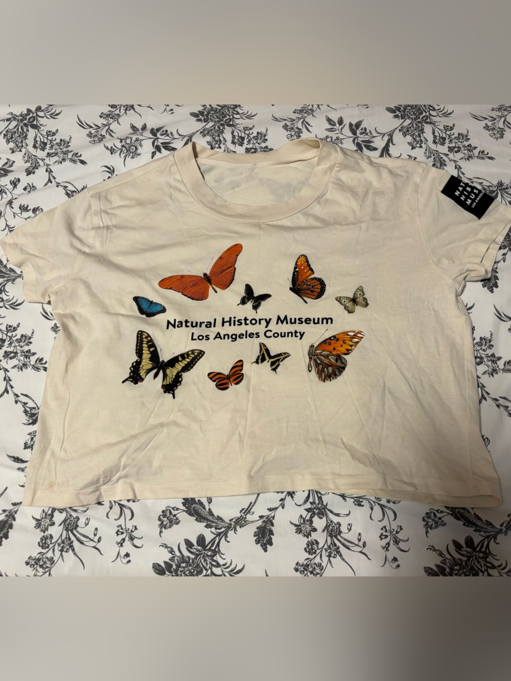 Cream Butterfly Tee